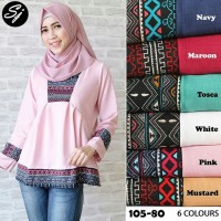 BLOUSE 105-80 - Tunik Atasan Muslimah Terkini Baju Pesta Grosir Balote