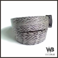 Ikat Pinggang Pria Kulit Asli Ular Cobra Warna Natural