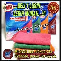 Jual MICROFIBER Uk.40x40 320GSM. LAP KAIN SERBAGUNA HONAGA Murah