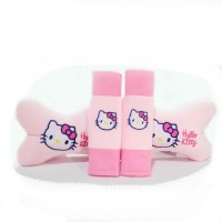 Car Set Bantal Mobil 2in1 Hello Kitty / Aksesoris Mobil Hello Kitty