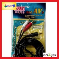 Kabel Jack 2 In 1 Untuk Hp / Pc / Laptop / Ipod, Dll Ke Amplifier