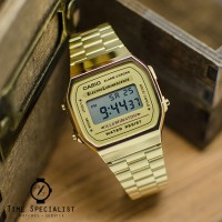 Jam Tangan CASIO A 168WG 9W / A-168WG-9W Gold Original Garansi 1th