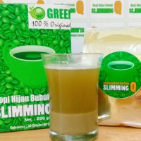 Jual Kopi Hijau Bubuk Original Slimming Q - Green Coffee Fat Burner Murah