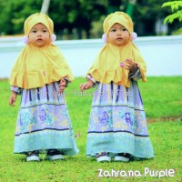 Set Gamis Jilbab Bayi/ Anak, Dress New Zahrana Maysuun Baby Kids Hijab