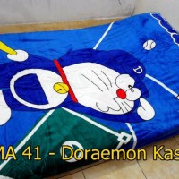 Jual selimut bulu karakter doraemon baseball Murah