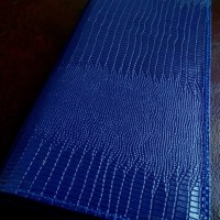 Dompet Wanita Kulit Asli Motif Buaya (Blue)