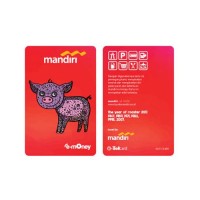 Jual Mandiri E-Money Shio Artistic Babi (Imlek / Chinese New Year) (BARU) Murah