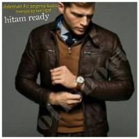 Jual JAKET PRIA SEMI KULIT/SINTETIS CASUAL TERBARU Murah