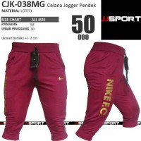 CJK-038MG Celana Jogger Pendek Selutut Nike FC Maron