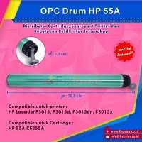 OPC Drum HP 55A CE255A, Printer HP LaserJet P3015, P3015d, P3015dn,