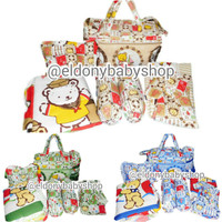 Jual TAS BAYI SET 4 in 1 / KASUR BAYI/SELIMUT/GENDONGAN/BANTAL BAYI Murah