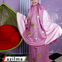 Mukena Satin velvet anak dan dewasa azilma [harga per pcs]