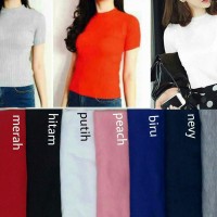 Jual Turtle neck bhn spandex to fit L Murah