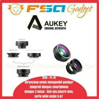 Jual AUKEY PL-A1 180 FISH EYE LENS+MACRO LENS+WIDE ANGLE ORIGINAL GARANSI Murah
