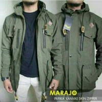 Jual jaket cowo parka cowo outwear hijau army Murah