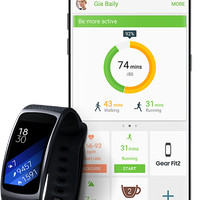 Samsung Gear Fit 2 - Large - Hitam PROMO