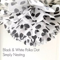 Jual Pompom Decoration Polkadot Uk. 30cm Murah