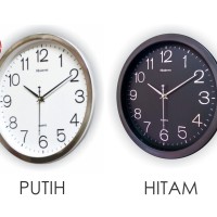 Jual Jam Dinding Diameter 32 CM - List Silver - BEST SELLER Murah