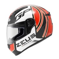 Helm Zeus 811 Al2 GP Black Red + Bonus Dark Smoke Visor