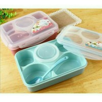 Jual Tempat Makan Sekat 5in1/Lunch Box 5in1/Kotak Makan/Microwave/YOOYEE Murah