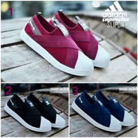Sepatu Wanita Adidas Super star Slop Casual Sneakers Kets Kuliah Sport