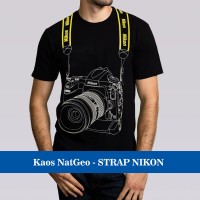 Jual Kaos Baju Distro Murah Natgeo Photographer fotographer STRAP Nikon 3D Murah
