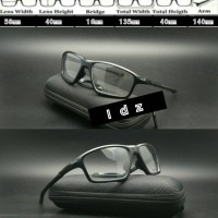 Frame Kacamata frame minus Oakley Crosslink Zero Hitam Doff lensa