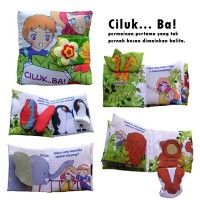 Jual Mainan edukatif / edukasi anak bayi balita, buku bantal Cilukba lucu Murah