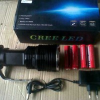 senter belor t6 7002 sinar kuning cree led 4 baterai / camping outdoor