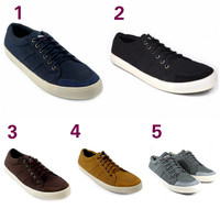 Sepatu Pria Black Master Suarez Denim Casual Sneakers Kets Kuliah Man