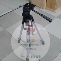 Tripod DSLR EXCELL EX 380 Silver Hitam