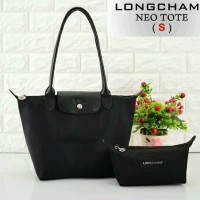 Tas Longchamp Planetes Tote Small HITAM S660
