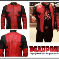 Jual jaket semi kulit deadpool Murah
