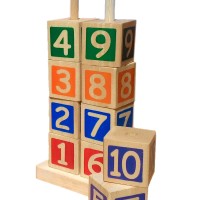 Menara Angka, mainan edukasi edukatif kayu sni murah anak edukasi toys
