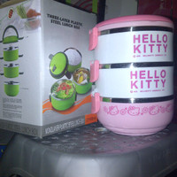 Jual Rantang stainless 3 susun hello kitty 14 cm Murah