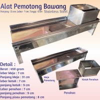 Jual Alat Pemotong Bawang / Alat Pengiris Bawang Manual Stainless Steel Murah