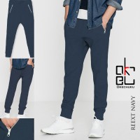 Jual RexxT Biru Navy Jogger Okechuku Sweatpants Pria Celana Joger Panjang Murah