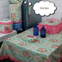 KITCHEN SET SHABBY CHIC MOTIF CLOE HIJAU