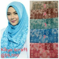 Dauky Kikyo Scarf | Jilbab / Kerudung Segi Empat Motif