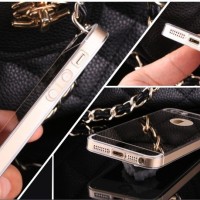 LUXURY MIRROR SILICONE SOFT CASE CASING KACA IPHONE 5 5s SILVER-GOLD