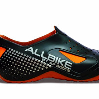 Jual Sepatu Motor Biker ALL BIKE Orange Karet ALLBIKE Hitam Orange AP BOOTS Murah