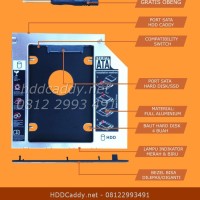 HDD Caddy untuk Laptop Acer TravelMate 6593