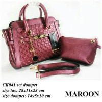 Tas Fashion Wanita Charles n Keith CK 041 Set Dompet