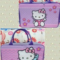 Jual Travel Bag Kanvas Koper Anak Hello Kitty Peri Ungu Murah