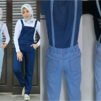 Jual Overall Celana Kodok Washed Jeans Murah