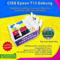 Chip Reset Cartridge CISS Printer Epson T13 T11 T20 C90 TX111 Gabung