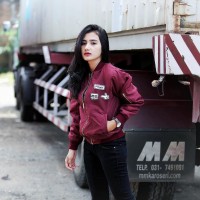 Jual JAKET BOMBER WANITA/ JAKET PILOT CEWE /FULL PATCH. Murah