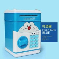 Jual Celengan ATM Deposit Box Bank Brankas Uang Minion Kitty Emon Mainan Murah