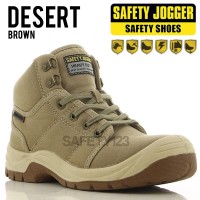 Jual Jogger Desert Brown Casual Sporty Sepatu Safety Shoes Murah