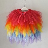 Jual ROK TUTU ROK BALET ANAK ROK TILLE SUSUN RAINBOW KOSTUM ANAK Murah